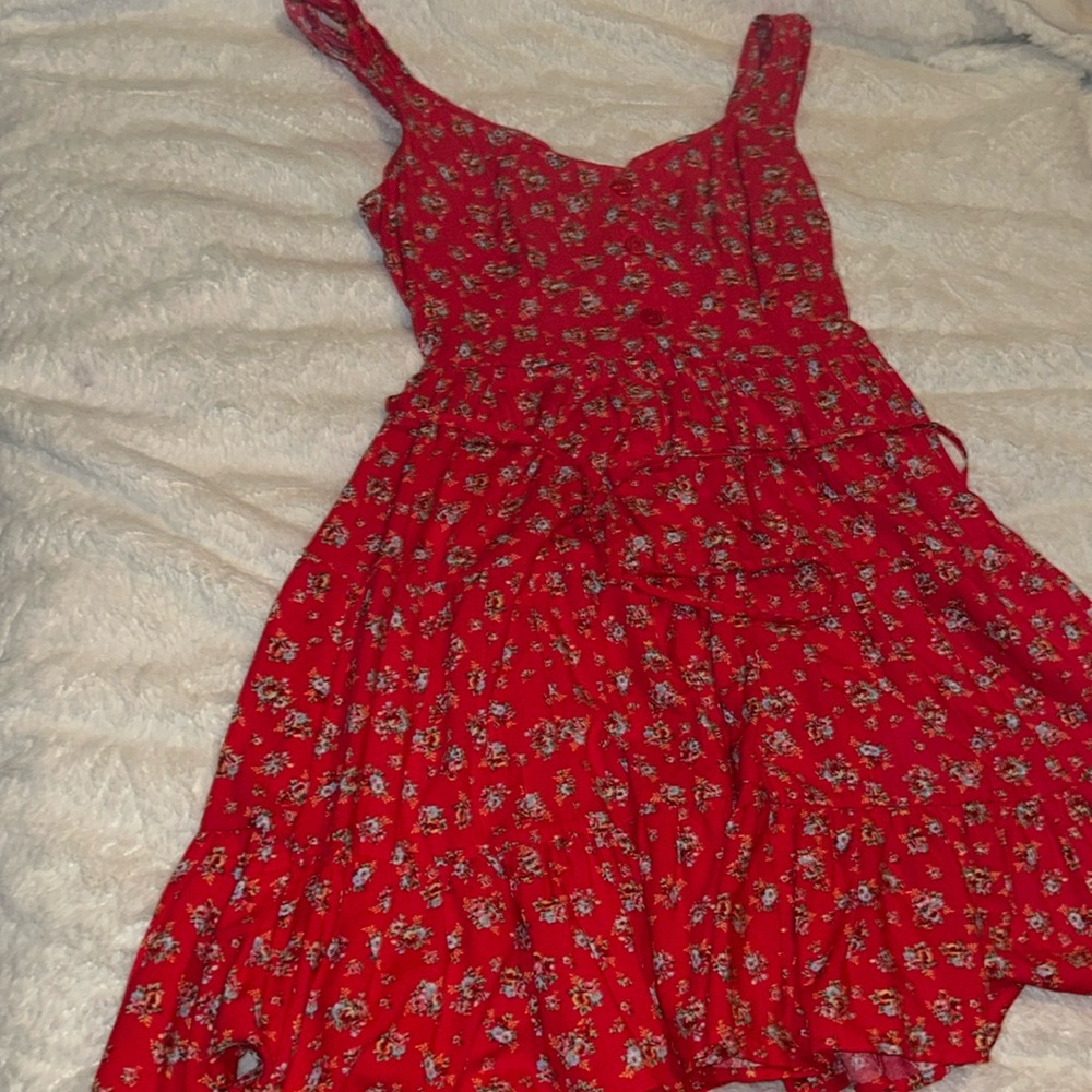 Red Floral Sundress